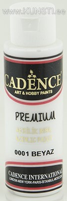 Акриловая краска Premium Cadence 0001 white 70 ml  ― VIP Office HobbyART