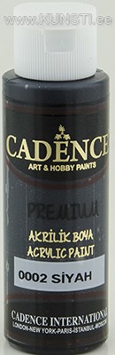 Premium acrylic paints 0002 black 70 ml  ― VIP Office HobbyART