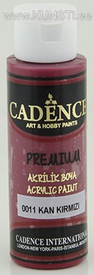 Акриловая краска Premium Cadence 0011 blood red 70 ml  ― VIP Office HobbyART