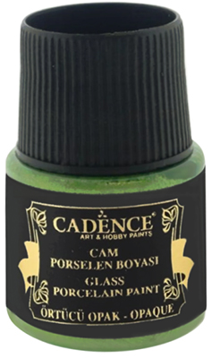 Glass & ceramic paint opaque 028 almond green 45 ml ― VIP Office HobbyART