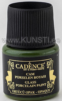 Glass & ceramic paint opaque 048 forest green 45 ml ― VIP Office HobbyART
