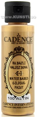 Акриловая краска Waterbased gilding metallic Cadence 100 gold 70 ml  ― VIP Office HobbyART