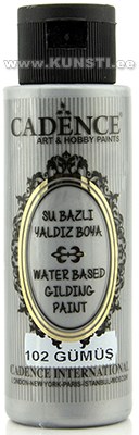 Акриловая краска Waterbased gilding metallic Cadence 102 silver 70 ml  ― VIP Office HobbyART