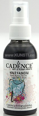 Tekstiilivärv Your fashion spray fabric paint 1119 black  100 ml  ― VIP Office HobbyART