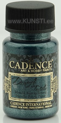 Краска по текстилю Dora textile Cadence 1140 petrolium  / metallic fabric paint 50 ml ― VIP Office HobbyART