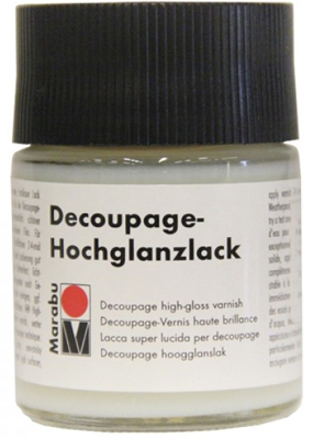 Высокоглянцевый покрывной лак Decoupage high glossy Marabu,50ml, арт. 849 ― VIP Office HobbyART