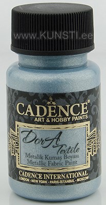 Tekstiilivärv Dora textile Cadence 1145 aqua / metallic fabric paint 50 ml ― VIP Office HobbyART