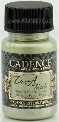 Краска по текстилю Dora textile Cadence 1146 menthol / metallic fabric paint  50 ml ― VIP Office HobbyART