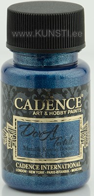 Tekstiilivärv Dora textile Cadence 1154 sax blue / metallic fabric paint  50 ml ― VIP Office HobbyART