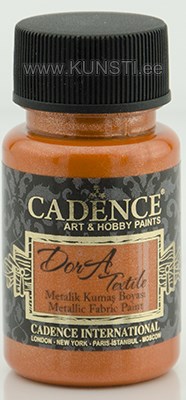 Dora textile 1156 orange / metallic fabric paint   50 ml ― VIP Office HobbyART