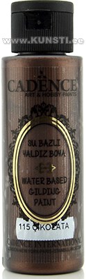 Акриловая краска Waterbased gilding metallic Cadence 115 chocolate 70 ml  ― VIP Office HobbyART