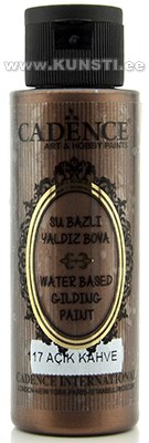 Акриловая краска Waterbased gilding metallic Cadence 117 light brown 70 ml  ― VIP Office HobbyART