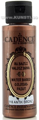 Акриловая краска Waterbased gilding metallic Cadence 118 bronze 70 ml  ― VIP Office HobbyART