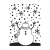 Tekstuurplaat 665 10,8x14,6cm snowman