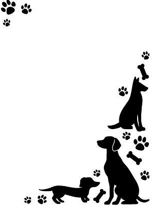 Embossing folder 8110 10,8x14,6cm dogs + paws ― VIP Office HobbyART