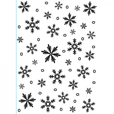 Папка для тиснения 897 12,7x17,8cm snowflake  ― VIP Office HobbyART