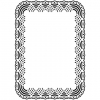 Embossing template 899 12,7x17,8cm doily 