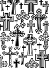 Embossing template 9106 10,8x14,6cm crosses 