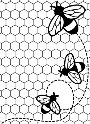 Папка для тиснения 9119 10,8x14,6cm bees buzzing  ― VIP Office HobbyART