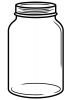 Embossing template 9121 10,8x14,6cm mason jar 