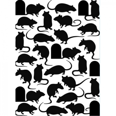 Папка для тиснения 9132 10,8x14,6cm mice and door  ― VIP Office HobbyART