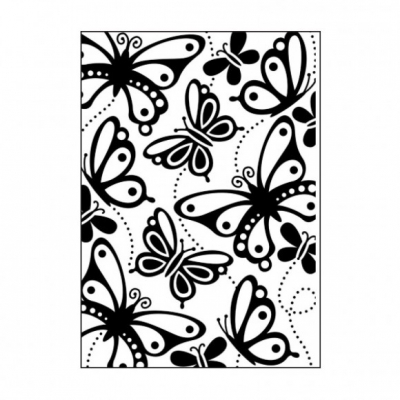 Embossing folder 9207 10,7x14,6cm butterflies ― VIP Office HobbyART