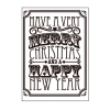 Embossing template 9240 10,8x14,6cm christmas verse
