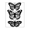 Embossing template 9405 10,8x14,6cm butterfly trio