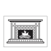Embossing template 9406 10,8x14,6cm fireplace