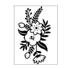 Tekstuurplaat 9411 10,8x14,6cm small floral sprig
