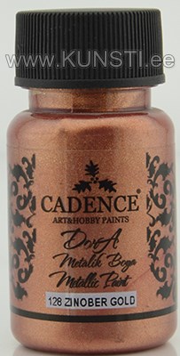 Акриловая краска Dora metallic Cadence 128 zinober gold 50 ml ― VIP Office HobbyART