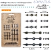 Advantus Tim Holtz game spinners x24 + fasteners x24 ass