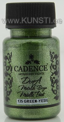 Akrüülvärv Dora metallic Cadence 135 dora green 50 ml ― VIP Office HobbyART