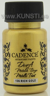 Akrüülvärv Dora metallic Cadence 136 rich Gold 50 ml ― VIP Office HobbyART