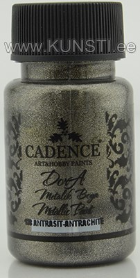 Акриловая краска Dora metallic Cadence 138 anthracite 50 ml ― VIP Office HobbyART