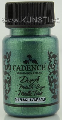 Акриловая краска Dora metallic Cadence 141 emerald 50 ml ― VIP Office HobbyART