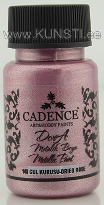 Акриловая краска Dora metallic Cadence 143 dried rose 50 ml ― VIP Office HobbyART