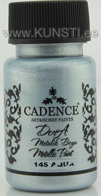 Акриловая краска Dora metallic Cadence 145 aqua 50 ml ― VIP Office HobbyART