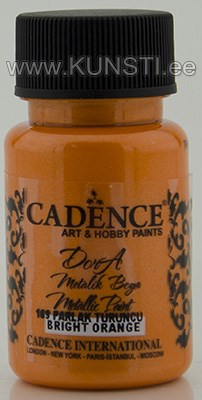 Акриловая краска Dora metallic Cadence 169 bright orange 50 ml ― VIP Office HobbyART