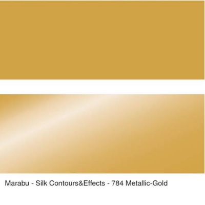 Контур по шёлку gutta Marabu 25ml 784 metallic-gold  ― VIP Office HobbyART