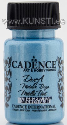 Акриловая краска Dora metallic Cadence 179 archer blue 50 ml ― VIP Office HobbyART