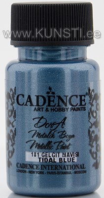 Акриловая краска Dora metallic Cadence 181 tidal blue 50 ml ― VIP Office HobbyART