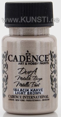 Akrüülvärv Dora metallic Cadence 184 light brown 50 ml ― VIP Office HobbyART