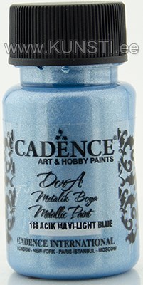 Акриловая краска Dora metallic Cadence 186 light blue 50 ml ― VIP Office HobbyART