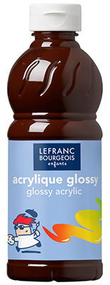 Acrylic 500ml 116 chocolate Lefranc Bourgeois Glossy Acrylic ― VIP Office HobbyART