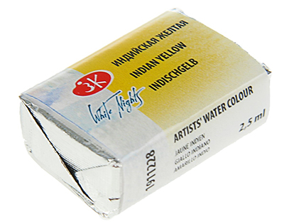 228 Water Colours "White Nights" 2,5 ml, India Yellow ― VIP Office HobbyART