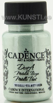 Акриловая краска Dora metallic Cadence 193 misty green 50 ml ― VIP Office HobbyART