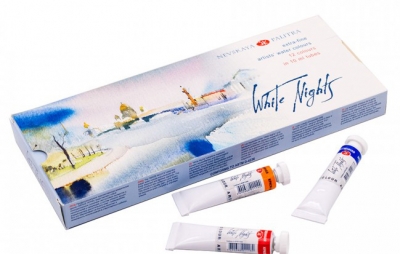 Watercolour set White Nights in tubes 12x10ml ― VIP Office HobbyART