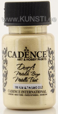 Акриловая краска Dora metallic Cadence 198 sand gold 50 ml ― VIP Office HobbyART