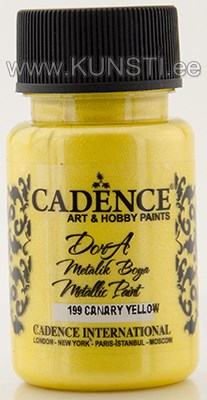 Dora metallic paint 199 canary yellow 50 ml ― VIP Office HobbyART